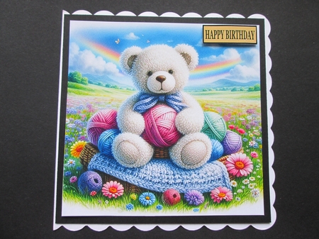 Rainbow Field Bear  by BELINDA ABRAHAM