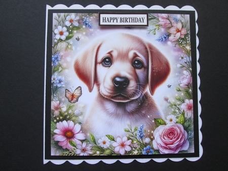 Enchanted Whimsical Garden Pups 1 by BELINDA ABRAHAM