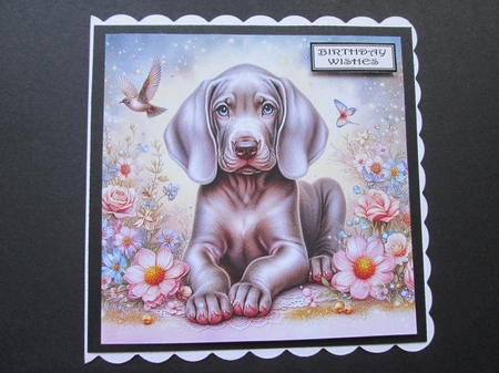Enchanted Whimsical Garden Pups 1 by BELINDA ABRAHAM