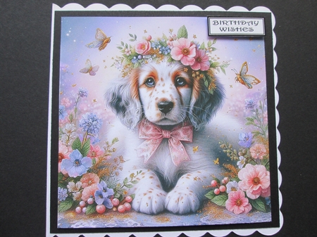 Enchanted Whimsical Garden Pups 2 by BELINDA ABRAHAM