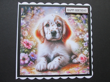 Enchanted Whimsical Garden Pups 2 by BELINDA ABRAHAM