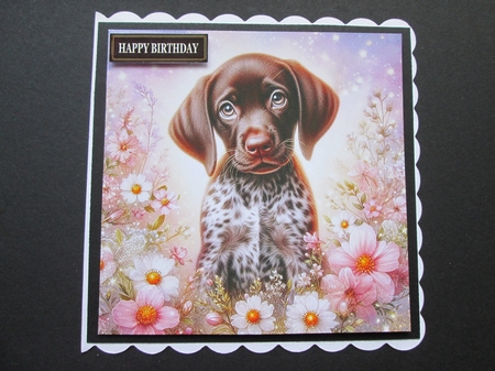 Enchanted Whimsical Garden Pups 2 by BELINDA ABRAHAM