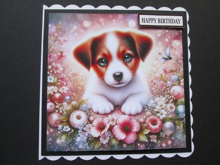 Enchanted Whimsical Garden Pups 8 by BELINDA ABRAHAM