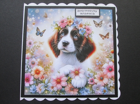 Enchanted Whimsical Garden Pups 8 by BELINDA ABRAHAM