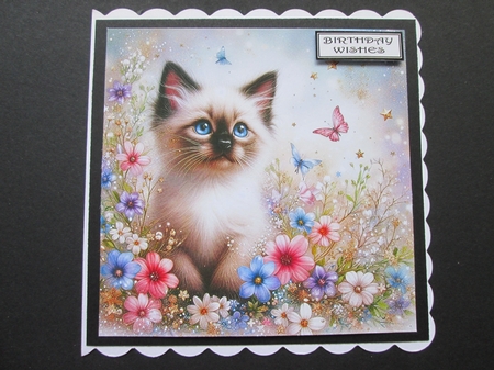 Enchanted Whimsical Garden Kittens 1 by BELINDA ABRAHAM