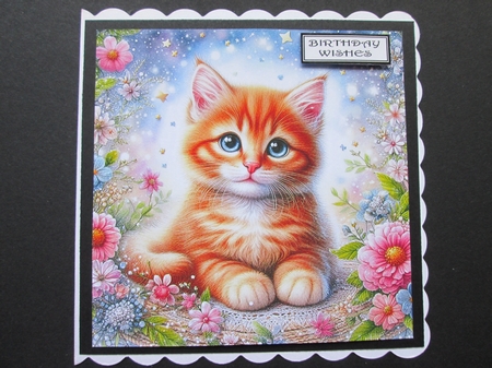 Enchanted Whimsical Garden Kittens 3 by BELINDA ABRAHAM
