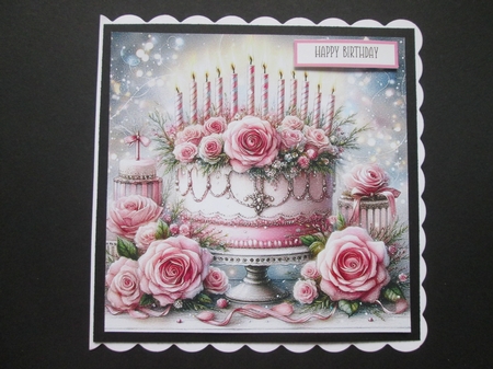 Shabby Chic Birthday Cake  by BELINDA ABRAHAM