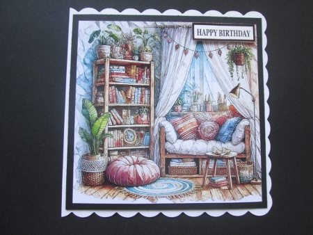 Cozy Bookcase Nook by BELINDA ABRAHAM
