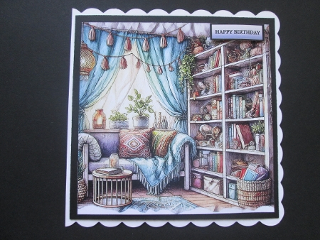 Cozy Bookcase Nook by BELINDA ABRAHAM