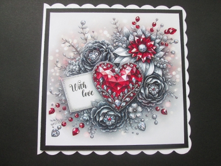 Crystal heart 2 by BELINDA ABRAHAM
