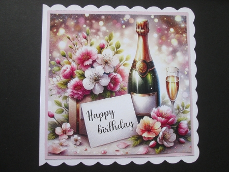 Birthday champagne 3 by BELINDA ABRAHAM