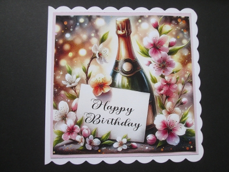 Birthday champagne 3 by BELINDA ABRAHAM