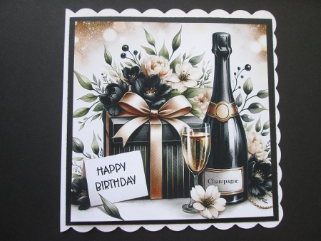 Champagne with gift box 1 by BELINDA ABRAHAM