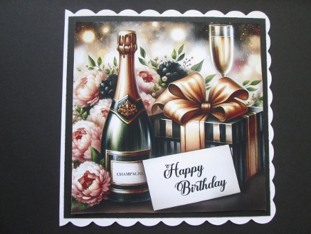 Champagne with gift box 1 by BELINDA ABRAHAM