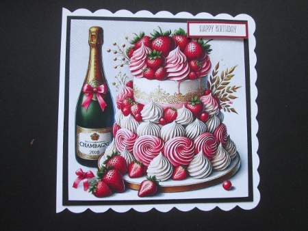 Strawberry & Cream Cake  by BELINDA ABRAHAM