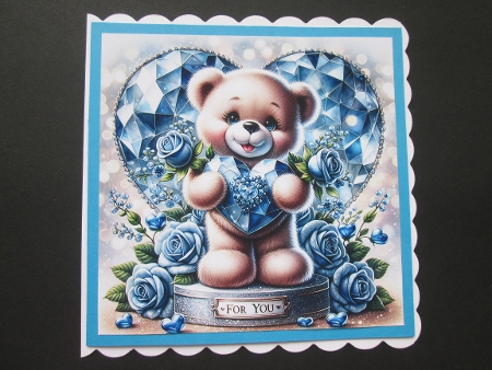 Teddy with heart 1 by BELINDA ABRAHAM