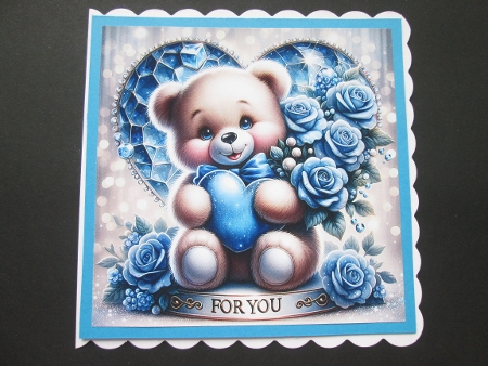 Teddy with heart 1 by BELINDA ABRAHAM