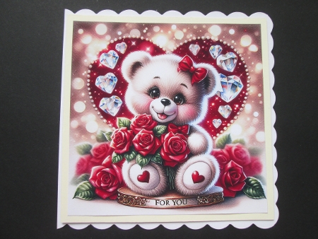 Teddy with heart 2 by BELINDA ABRAHAM