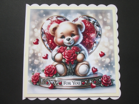 Teddy with heart 2 by BELINDA ABRAHAM