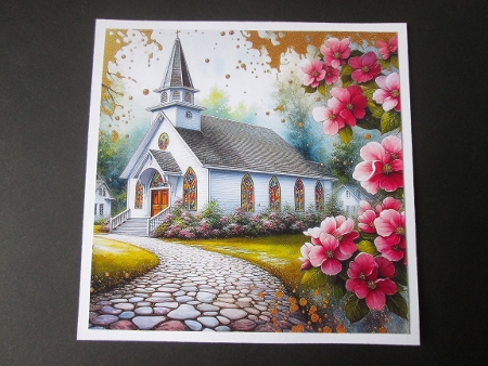 Little White Church - Illustrations for Cards by BELINDA ABRAHAM