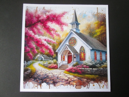Little White Church - Illustrations for Cards by BELINDA ABRAHAM