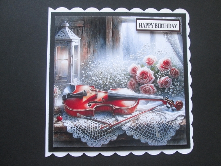 Rustic Violin - Illustrations for Cards by BELINDA ABRAHAM