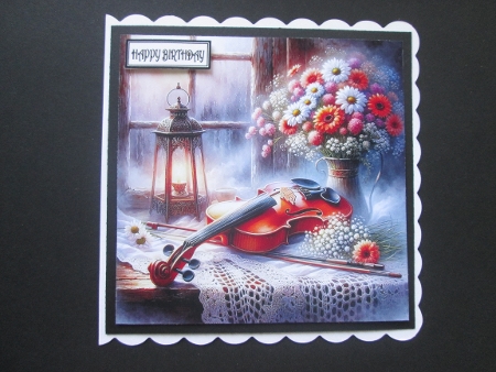 Rustic Violin - Illustrations for Cards by BELINDA ABRAHAM