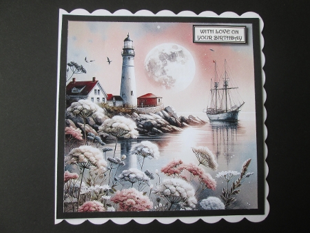 Classic Lighthouse - Illustrations for Cards by BELINDA ABRAHAM
