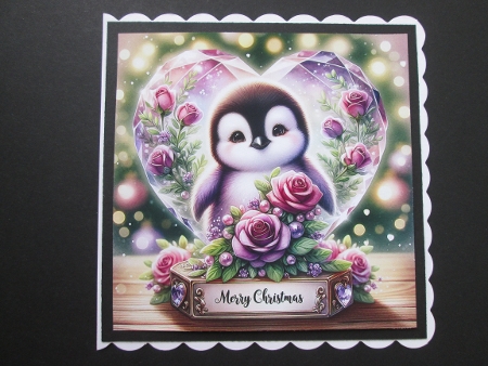 Merry Christmas penguin by BELINDA ABRAHAM