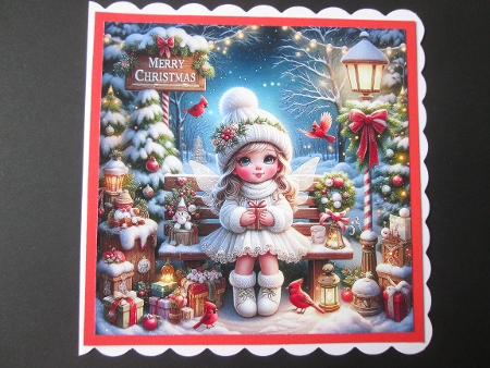 Little Christmas Fairy Girl - Illustrations for Cards by BELINDA ABRAHAM