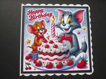 Birthday Tom & Jerry - Illustrations for Cards by BELINDA ABRAHAM