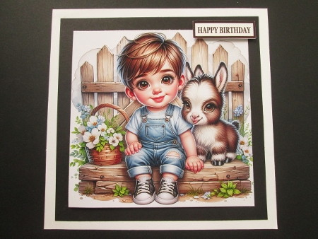 Little Boy and his Donkey - Illustrations for Cards, Mini kits & Designers by BELINDA ABRAHAM