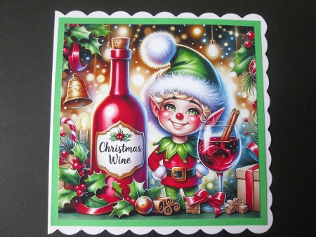 Christmas Wine - Illustrations for Cards, Mini kits & Designers by BELINDA ABRAHAM