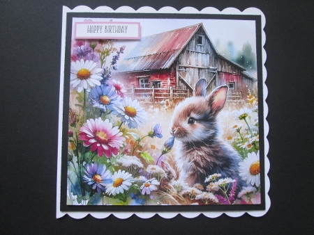 Flower Bunny - Illustrations for Cards, Mini kits & Designers by BELINDA ABRAHAM
