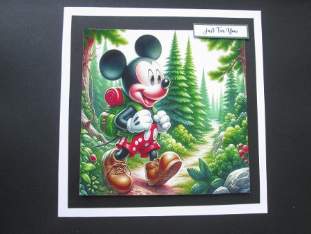 Forest Walk Mickey Mouse - Illustrations for Cards, Mini kits & Designers by BELINDA ABRAHAM