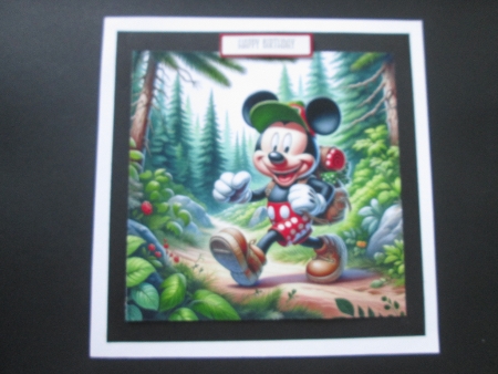 Forest Walk Mickey Mouse - Illustrations for Cards, Mini kits & Designers by BELINDA ABRAHAM