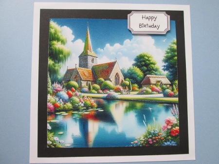 Falmer Church in Summer - Illustrations for Cards, Mini kits & Designers by BELINDA ABRAHAM