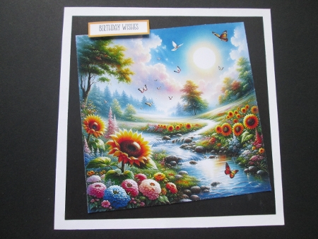 Sunflowers and Butterflies by BELINDA ABRAHAM