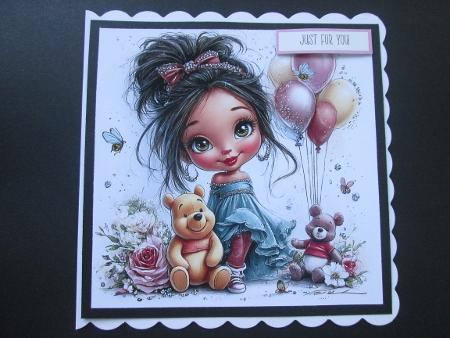 Birthday Girl with Winnie - Illustrations for Cards, Mini kits & Designers by BELINDA ABRAHAM