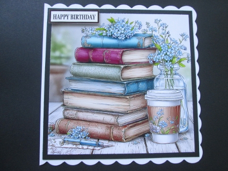 Books and Coffee - Illustrations for Cards, Mini kits & Designers by BELINDA ABRAHAM