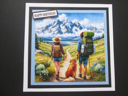 Hiking to Snowcovered Mountains by BELINDA ABRAHAM