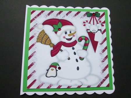 Jolly Snowman with Little Mouse and Penguin by BELINDA ABRAHAM
