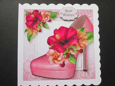 Stunning Shoes Lacey Square - the London - Hibiscus Flowers by BELINDA ABRAHAM
