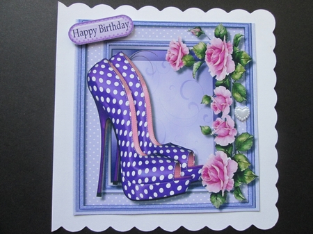 Beautiful Lilac Shoes and Roses  by BELINDA ABRAHAM