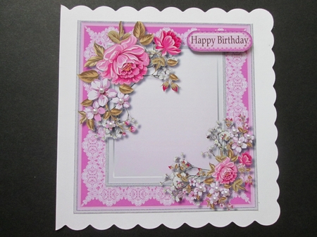 Beautiful Cerise Roses and Babys Breath by BELINDA ABRAHAM
