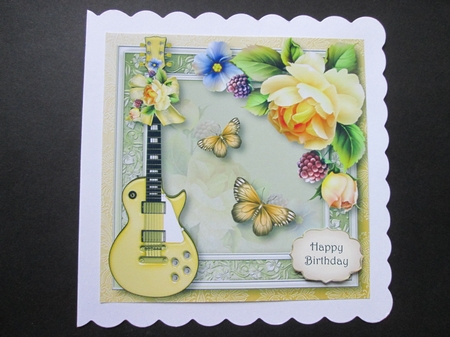 The Music of the Yellow Roses 8x8 Quick Topper by BELINDA ABRAHAM