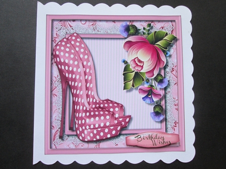 Lovely Polka Dot Shoes and Pink Passion Flowers  by BELINDA ABRAHAM