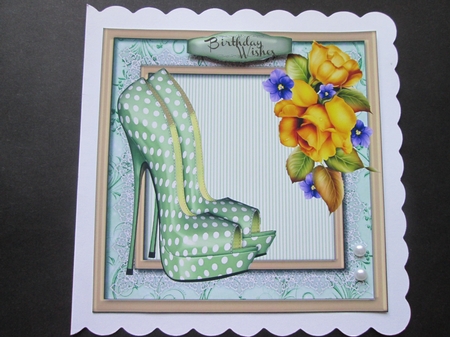 Lovely Polka Dot Shoes and Yellow Roses by BELINDA ABRAHAM