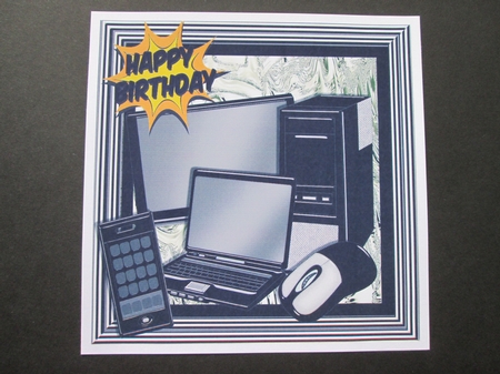 Laptop, Tv, Mouse Mobile All Electronic Gadgets 8x8 by BELINDA ABRAHAM