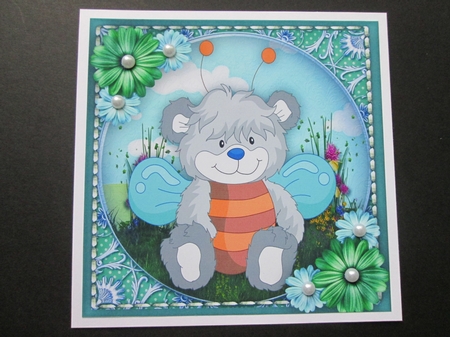 Litle Fuzzy Bee in the Garden  by BELINDA ABRAHAM
